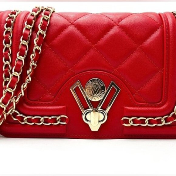 Valentino Orlandi Small Quilted Turn Lock Crossbody NWT - Picture 2 of 6
